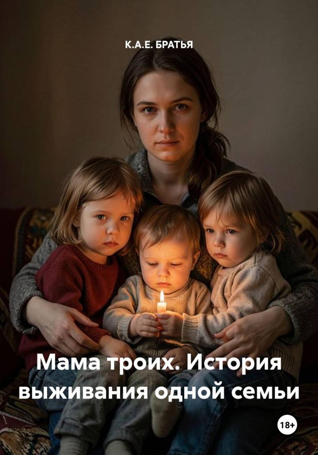 Обложка книги «Мама троих. История выживания одной семьи»