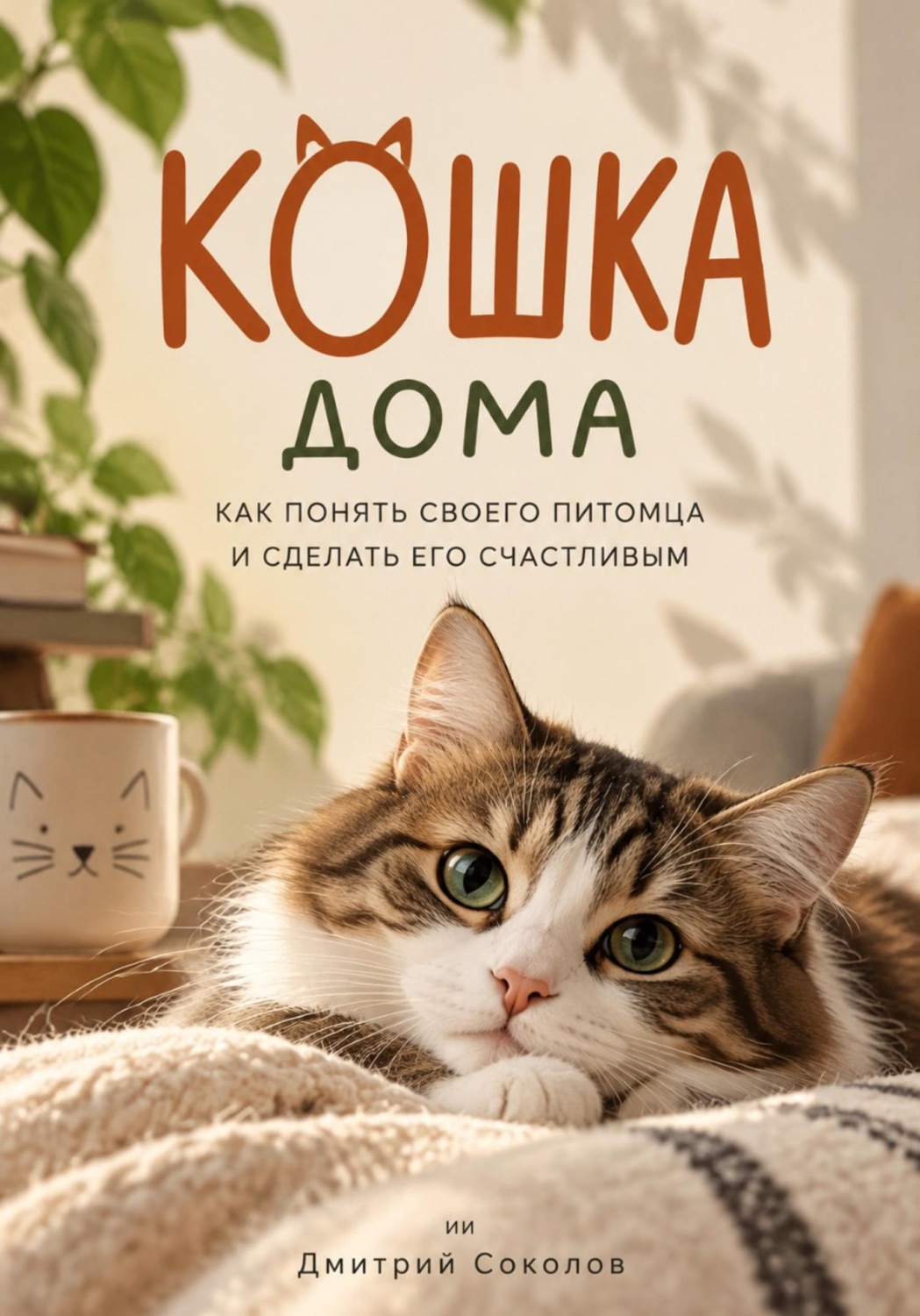 Обложка книги «Кошка дома: Как понять своего питомца и сделать его счастливым»