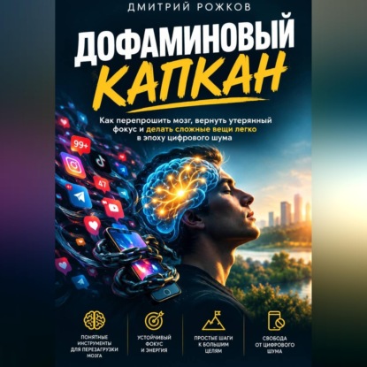 Обложка книги «ДОФАМИНОВЫЙ КАПКАН Как перепрошить мозг, вернуть утерянный фокус и делать сложные вещи легко в эпоху цифрового шума»