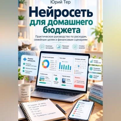 Обложка книги «Нейросеть для домашнего бюджета: Практическое руководство по расходам, семейным целям и финансовым сценариям»