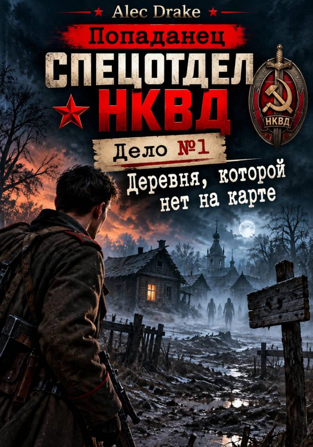 Обложка книги «Попаданец. Спецотдел НКВД. Дело 1: Деревня, которой нет на карте»