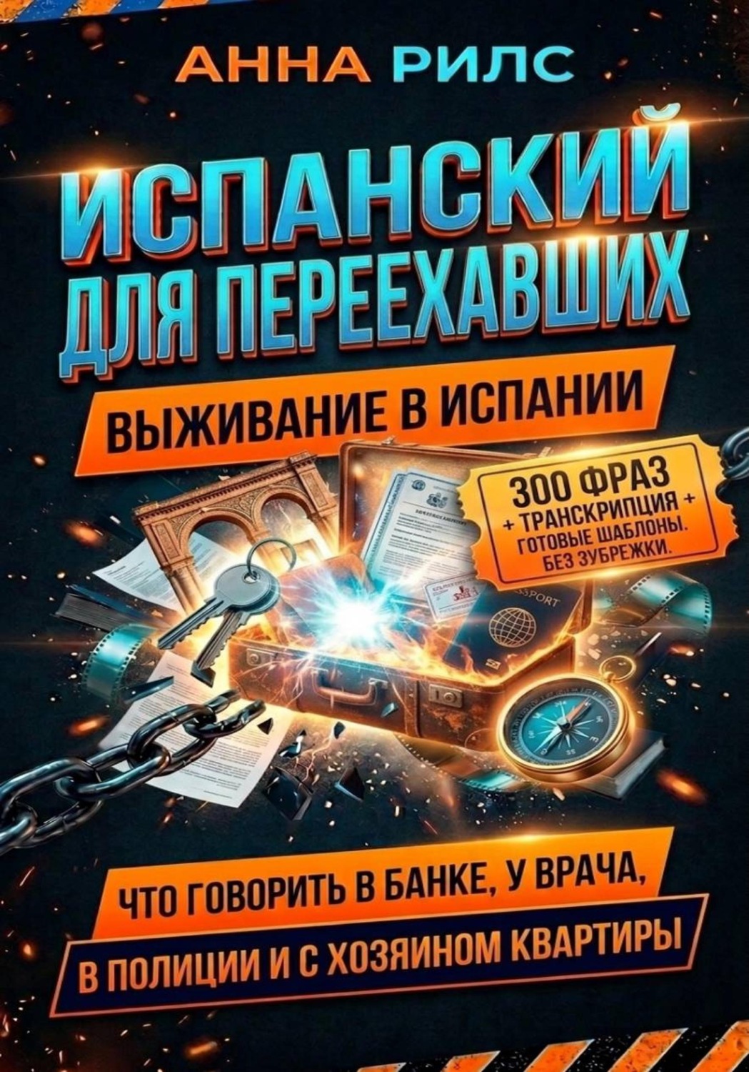 Обложка книги «Испанский для переехавших. Выживание в Испании»