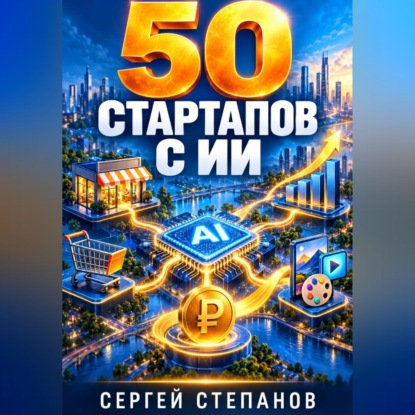 Обложка книги «50 стартапов с ИИ»