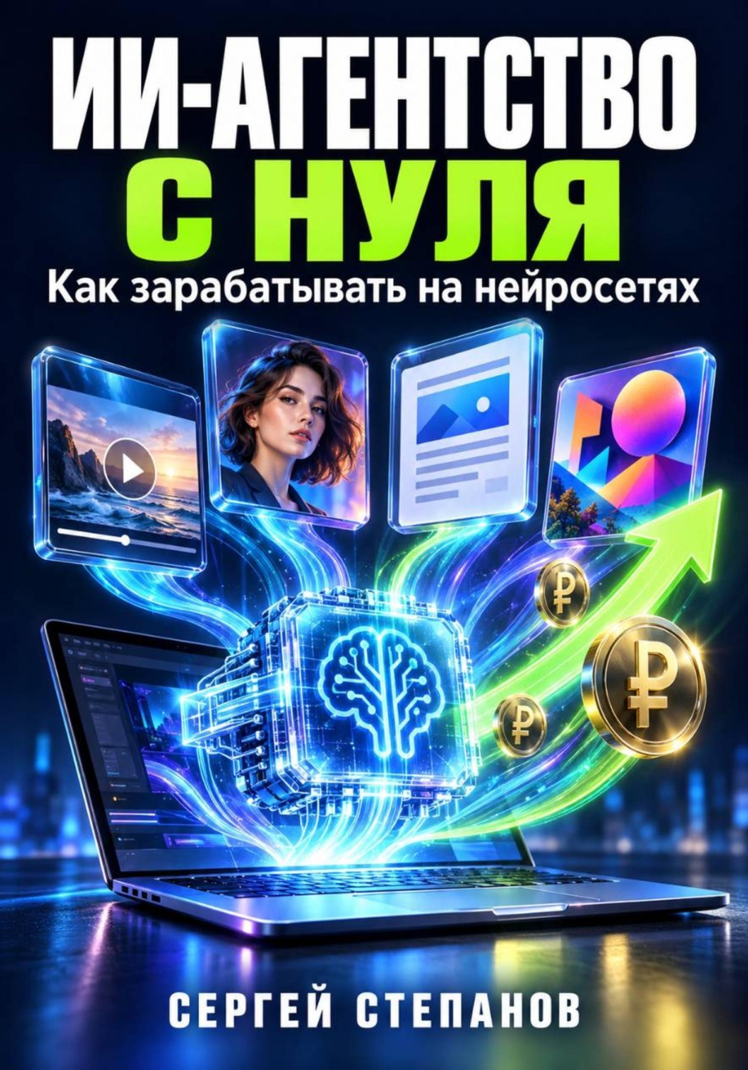 Обложка книги «ИИ-агентство с нуля»