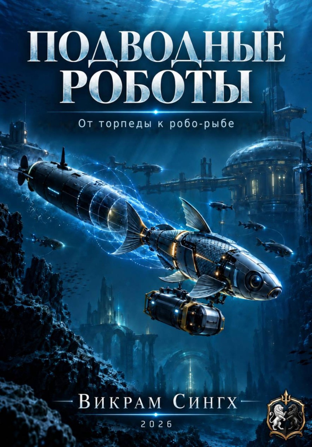 Обложка книги «Подводные роботы. От торпеды к робо-рыбе»