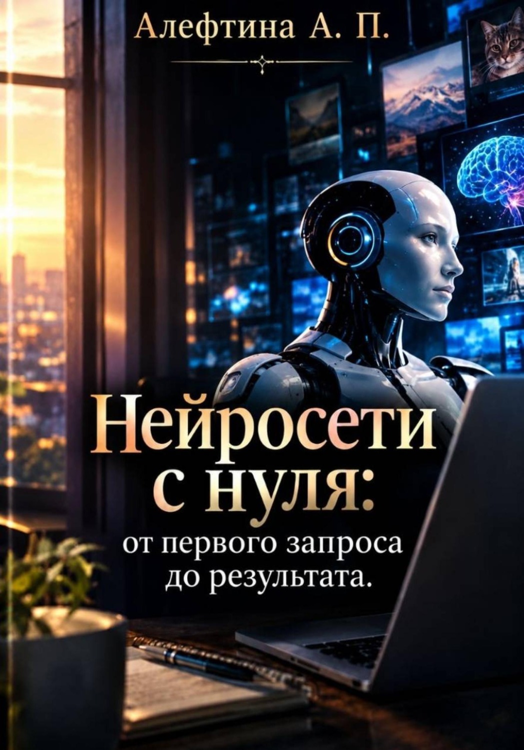 Обложка книги «Нейросети с нуля: от первого запроса до результата»