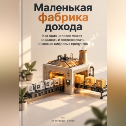 Обложка книги «Маленькая фабрика дохода: Как один человек может создавать и поддерживать несколько цифровых продуктов»