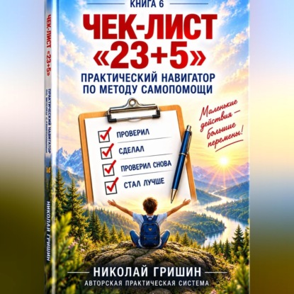 Обложка книги «Чек-лист «23+5». Практический навигатор по методу самопомощи «23+5»»