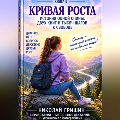 Обложка книги «Кривая роста. История одной спины, двух книг и тысяч шагов к свободе»