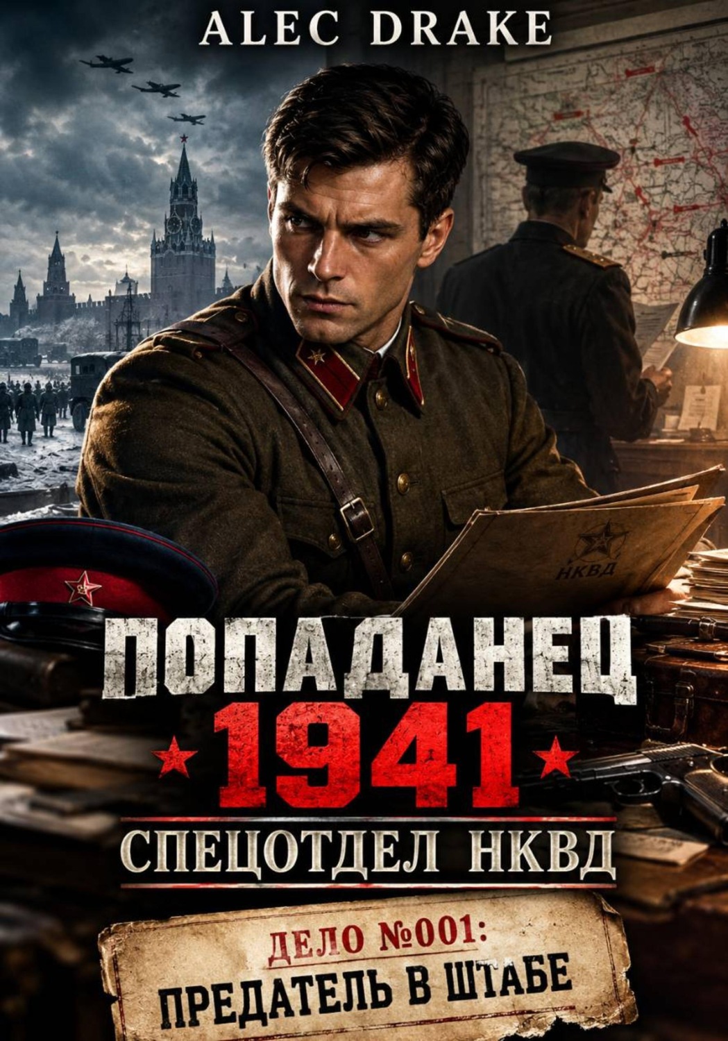 Обложка книги «Попаданец 1941. Спецотдел НКВД. Дело 001: Предатель в штабе»