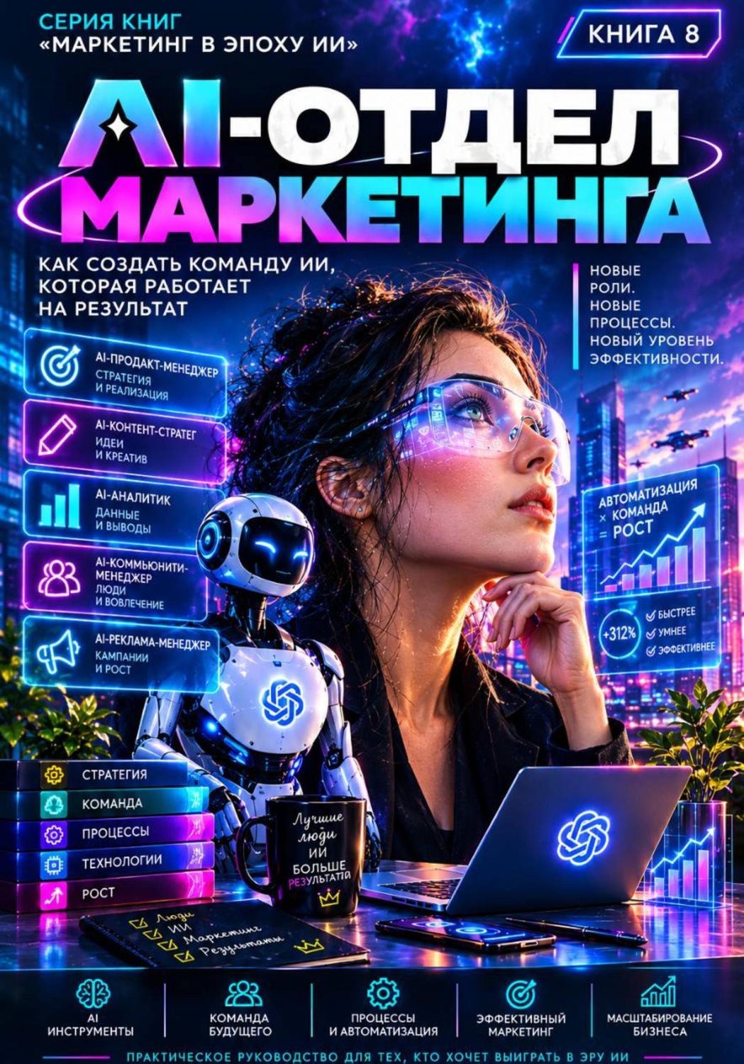 Обложка книги «AI-отдел маркетинга»