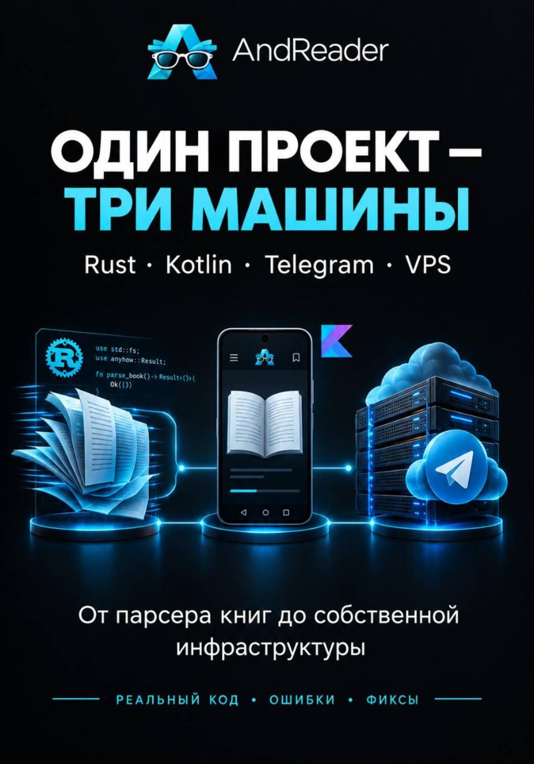 Обложка книги «ОДНО ПРИЛОЖЕНИЕ история одного проекта: парсер, Android, свой сервер»