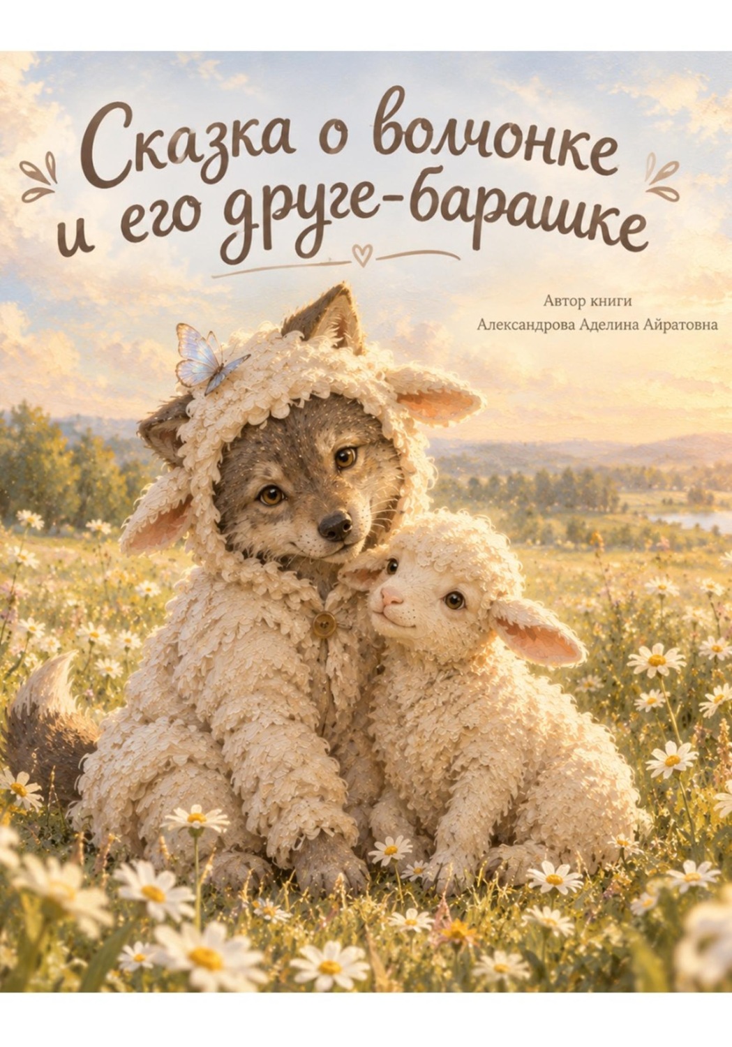 Обложка книги «Сказка о волчонке и его друге-барашке»