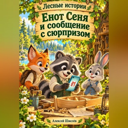 Обложка книги «Енот Сеня и сообщение с сюрпризом»