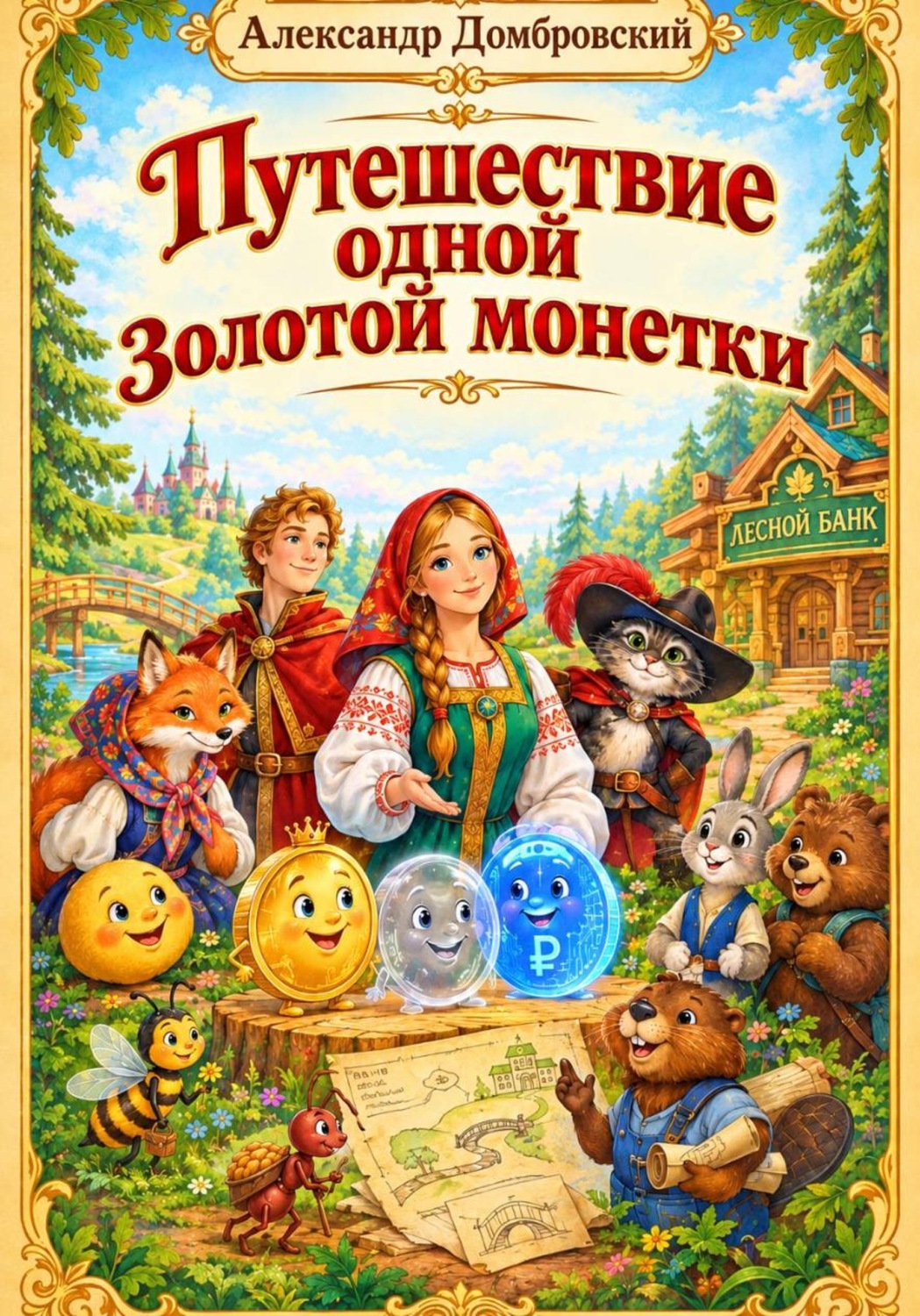 Обложка книги «Путешествие одной Золотой Монетки»