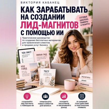 Обложка книги «Как зарабатывать на создании лид-магнитов с помощью ИИ»
