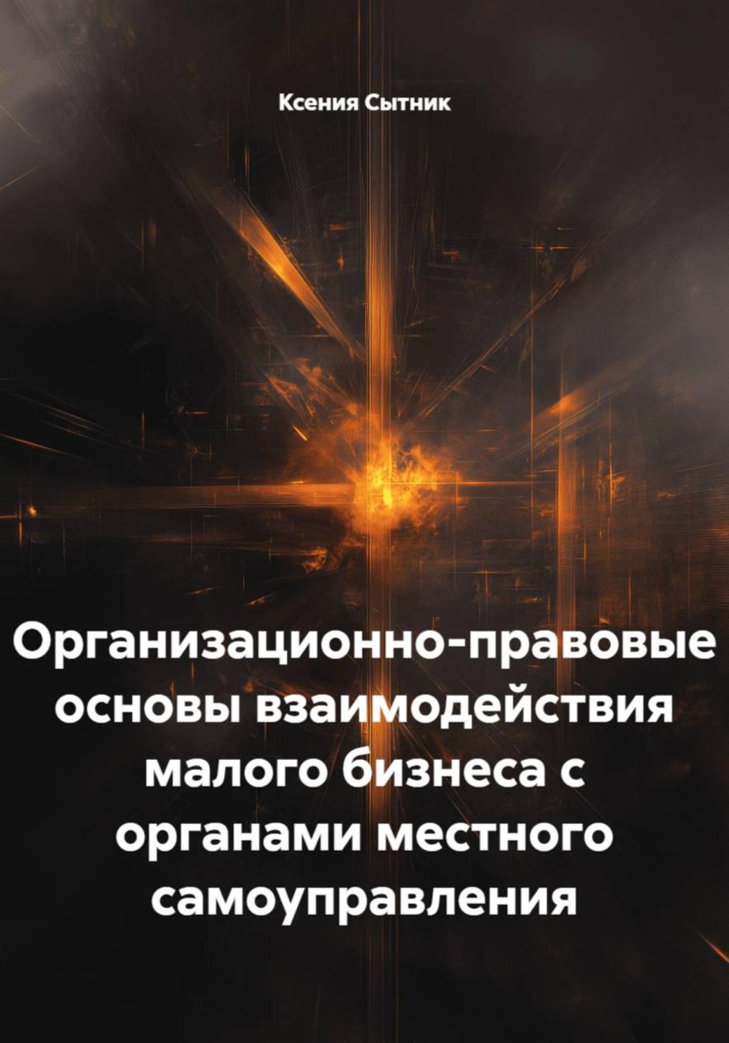 Обложка книги «Организационно-правовые основы взаимодействия малого бизнеса с органами местного самоуправления»