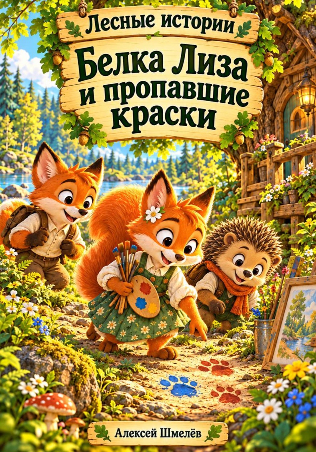 Обложка книги «Белка Лиза и пропавшие краски»
