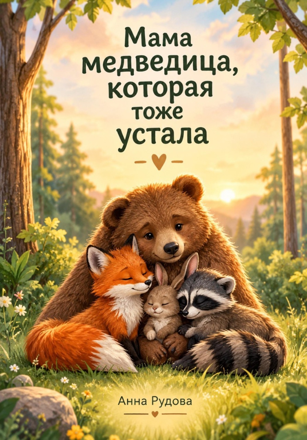 Обложка книги «Мама медведица, которая тоже устала»