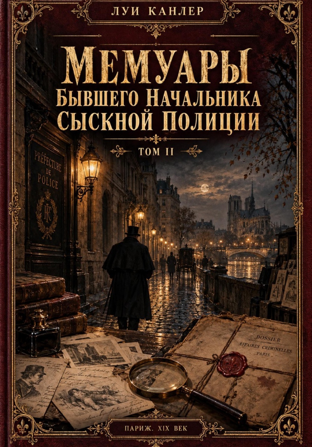 Обложка книги «Мемуары Канлера. Бывшего начальника сыскной полиции. Том II»