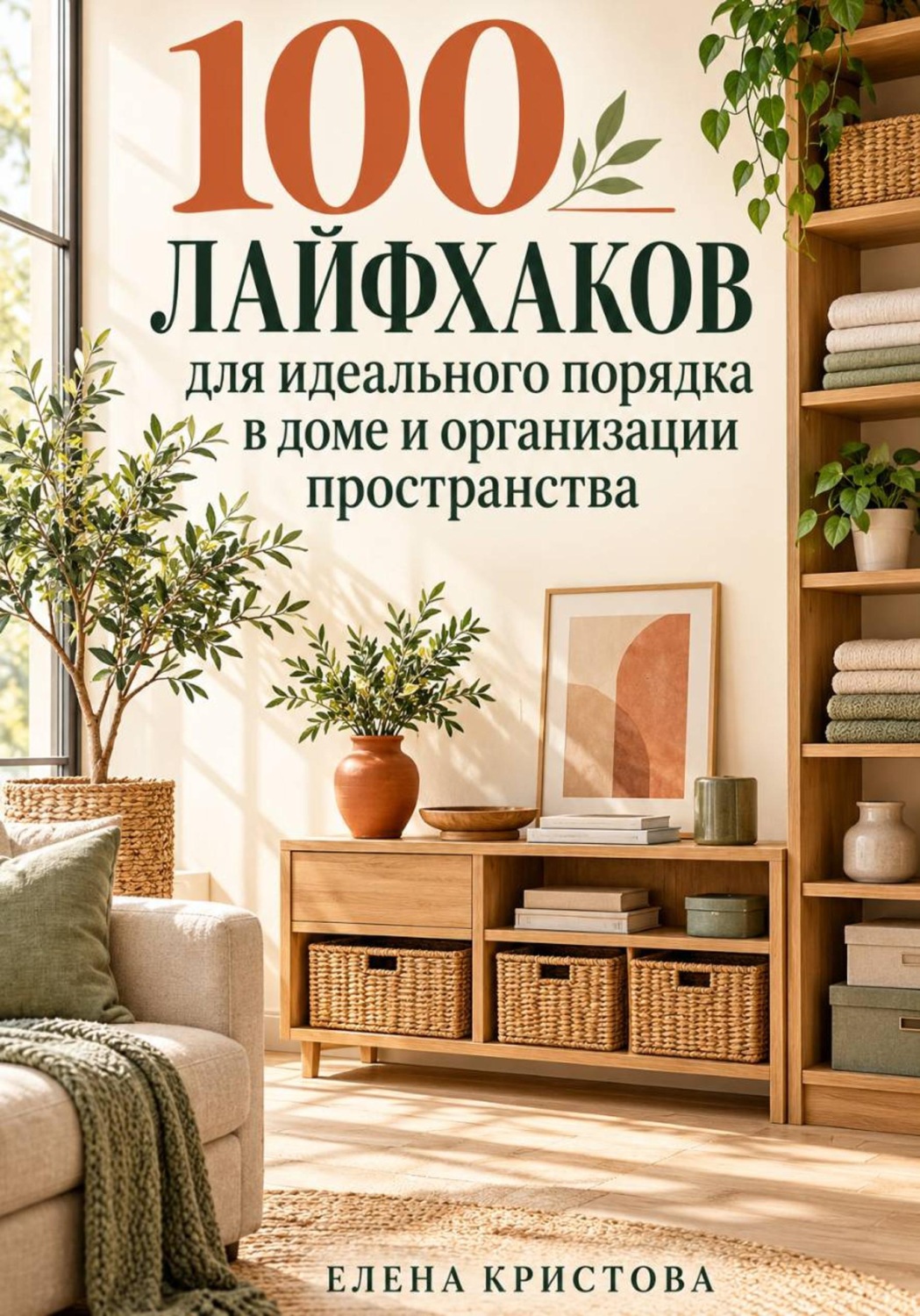 Обложка книги «100 лайфхаков для идеального порядка в доме и организации пространства»