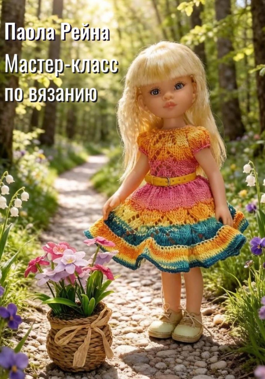 Обложка книги «Мастер-класс по вязанию платья "Мисс Весна" для кукол Паола Рейна 32 см»