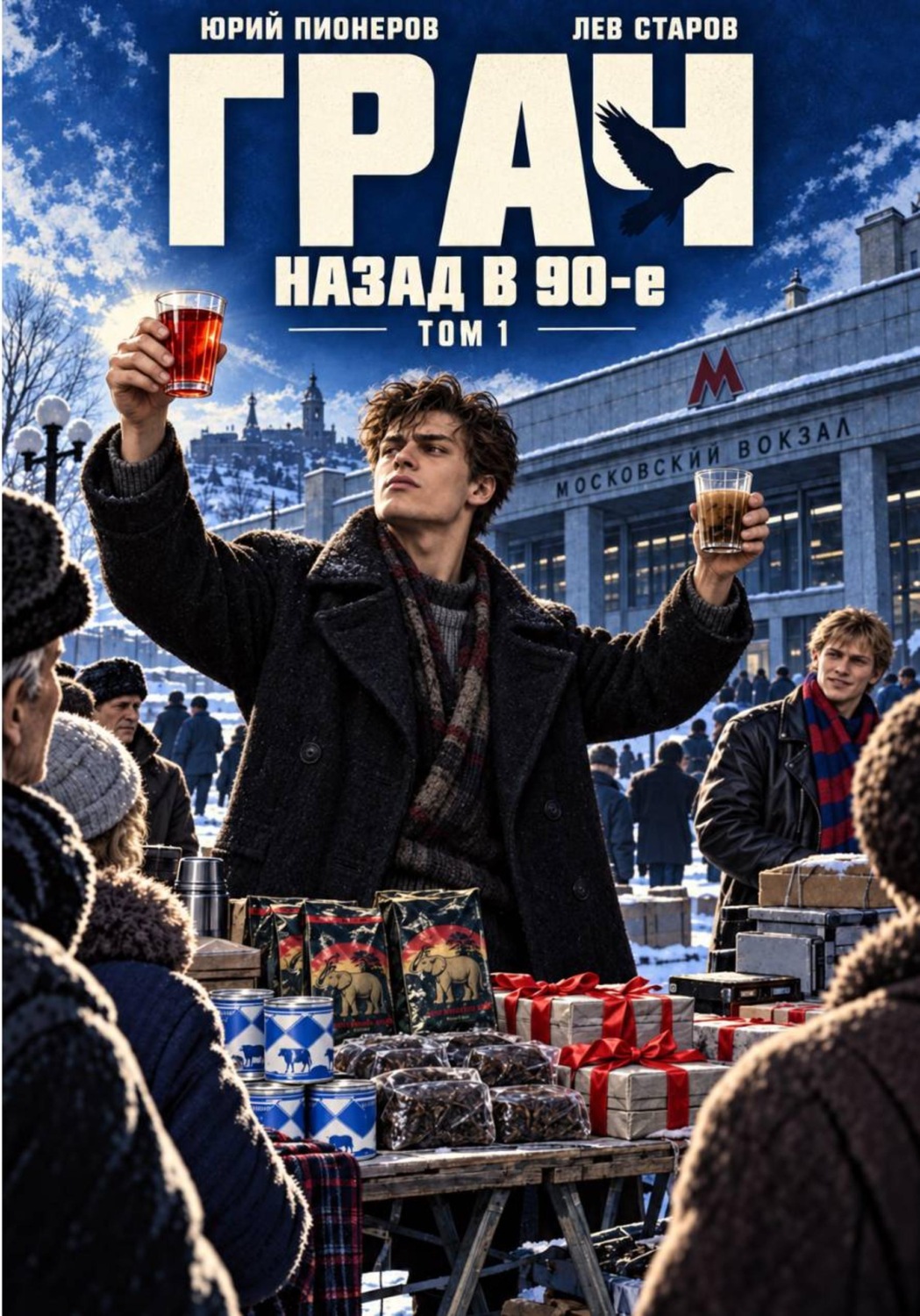Обложка книги «Грач. Назад в 90е Том 1»