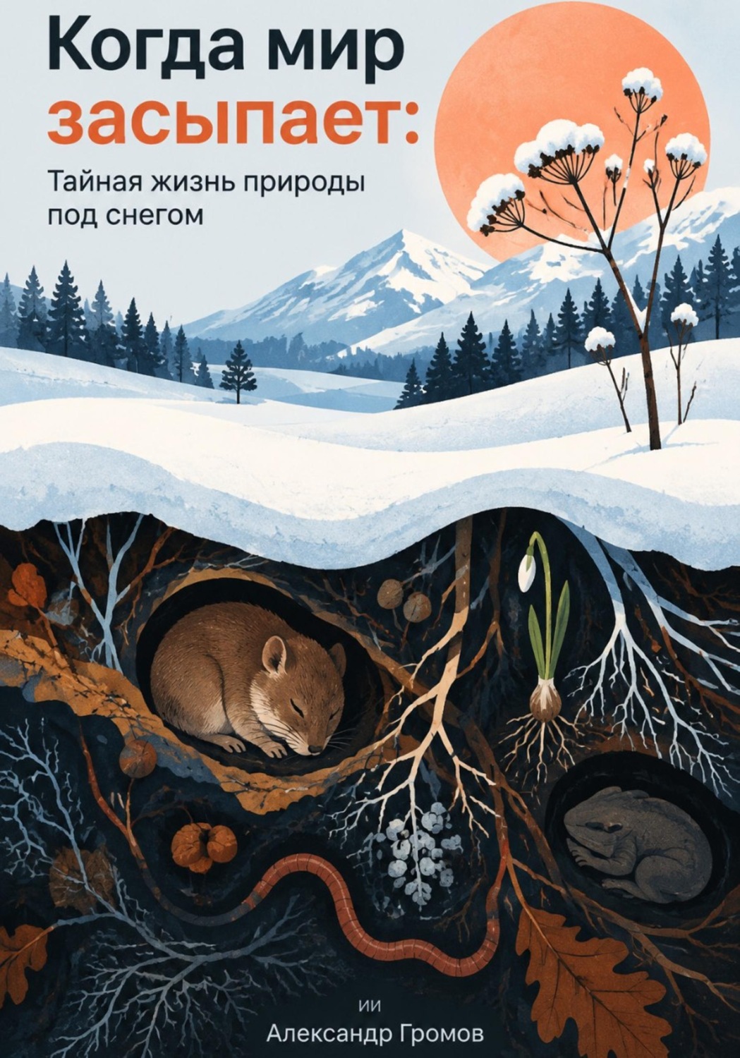 Обложка книги «Когда мир засыпает: Тайная жизнь природы под снегом»