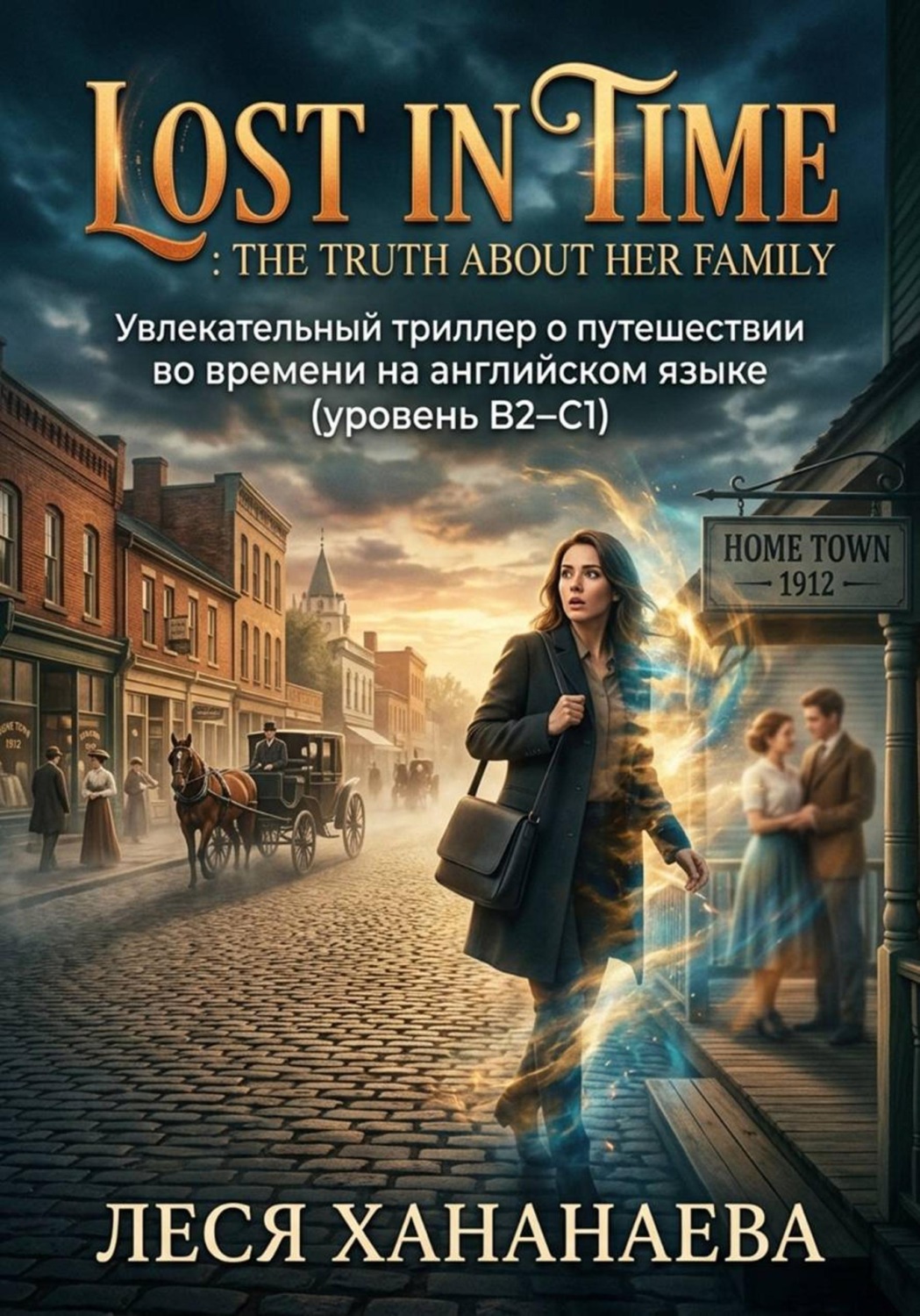 Обложка книги «Lost in Time: The Truth About Her Family. Увлекательный триллер о путешествии во времени на английском языке (уровень B2–C1)»