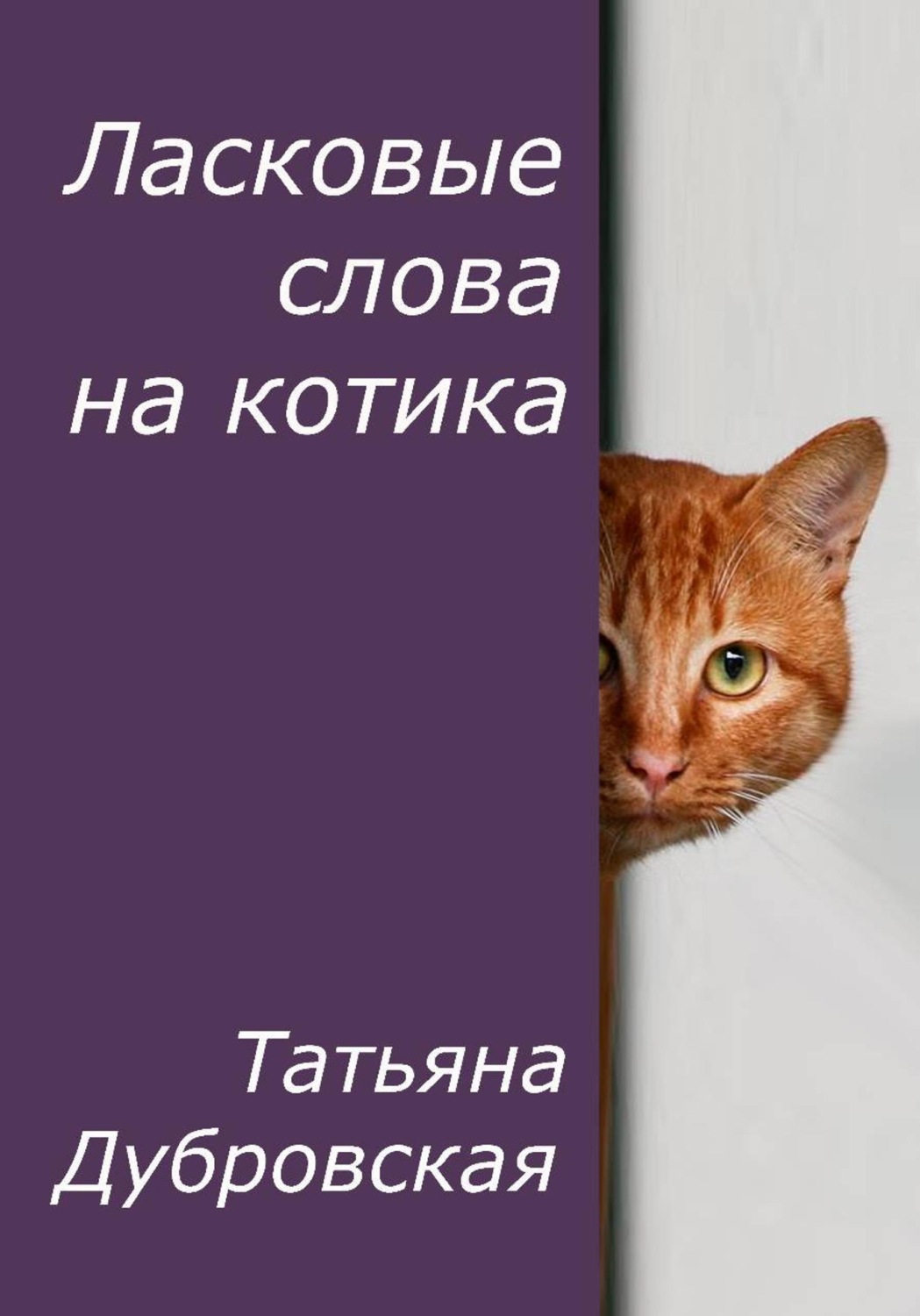 Обложка книги «Ласковые слова на котика»