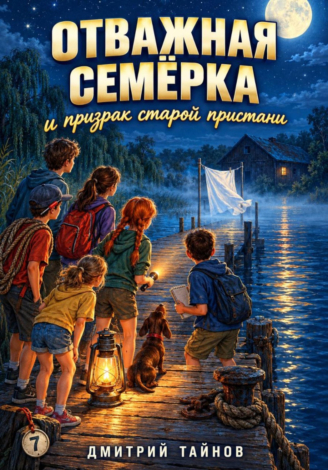 Обложка книги «Отважная семёрка и призрак старой пристани»