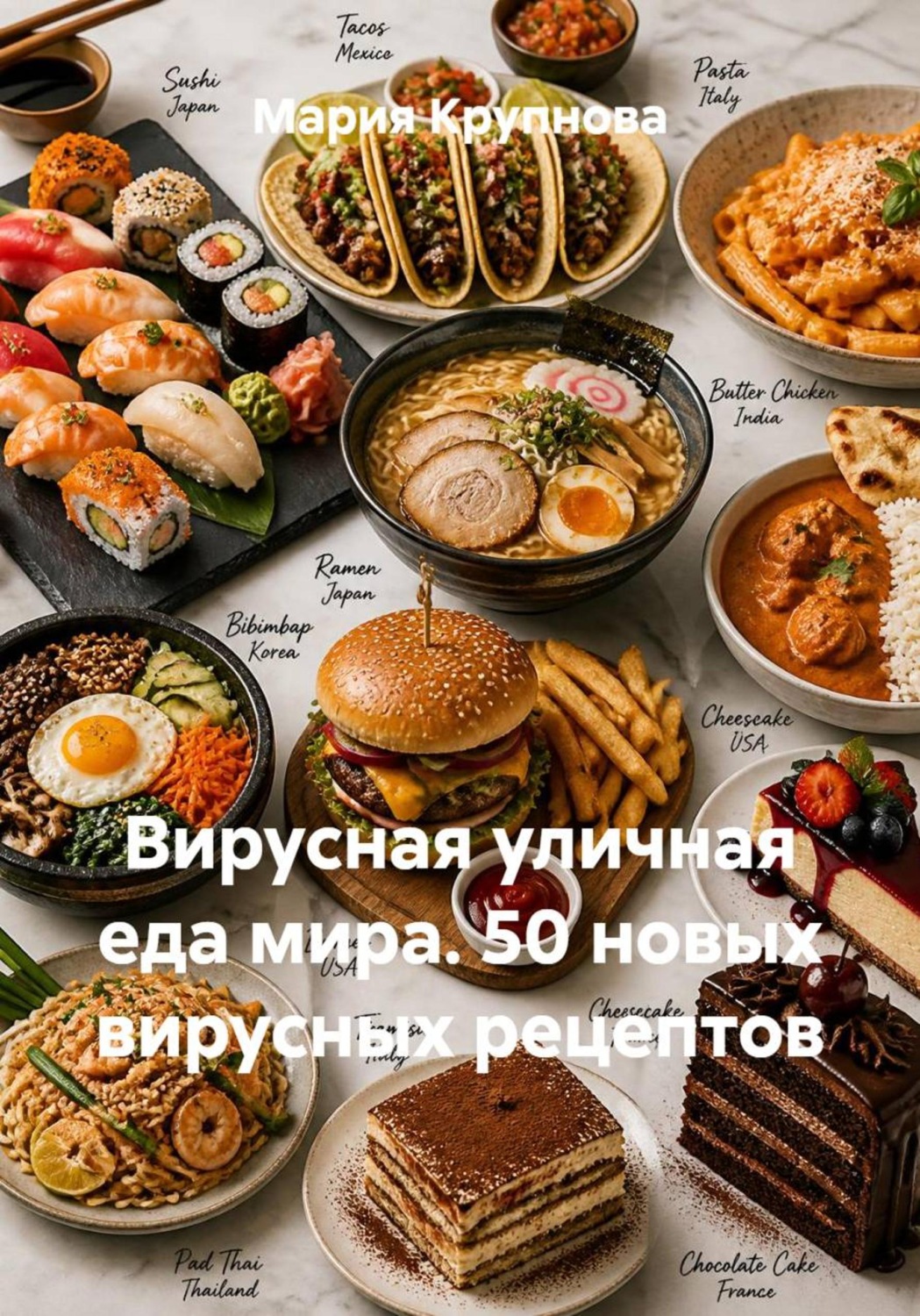 Обложка книги «Вирусная уличная еда мира. 50 новых вирусных рецептов блогеров»