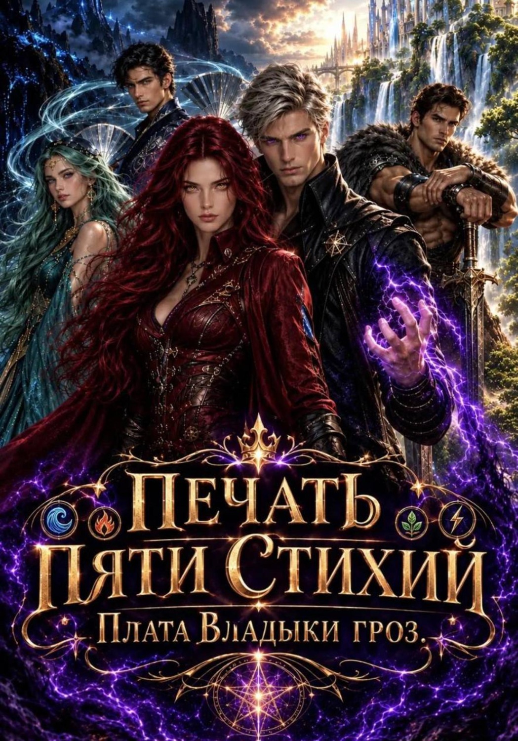 Обложка книги «Печать пяти стихий. Плата Владыки гроз»