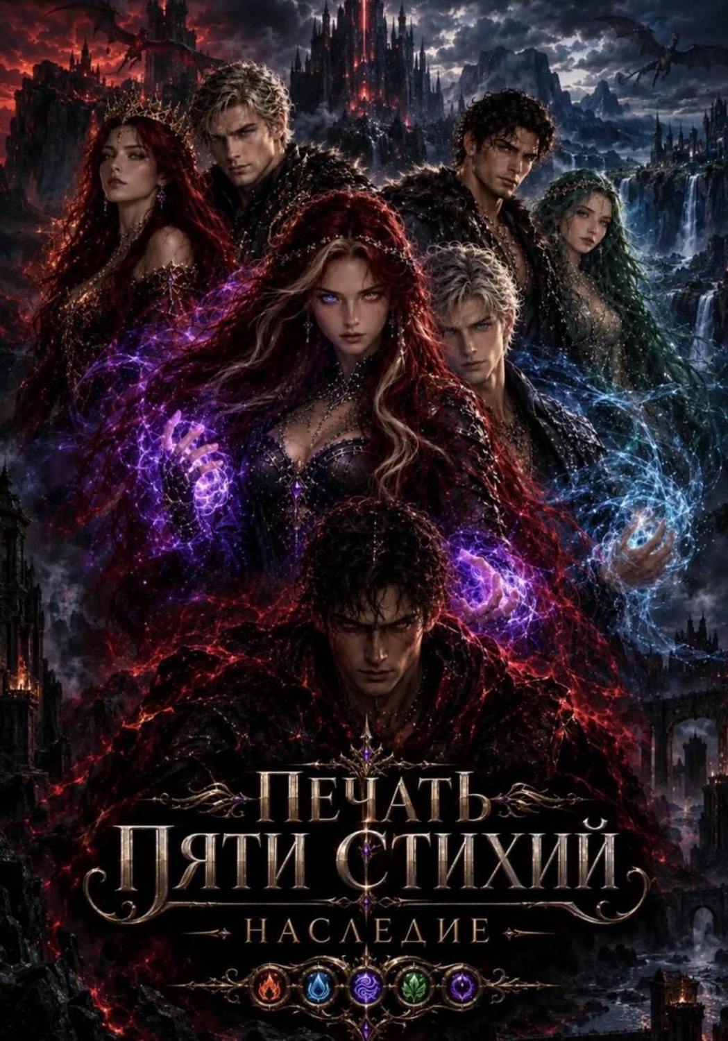 Обложка книги «Печать пяти стихий. Наследие.»