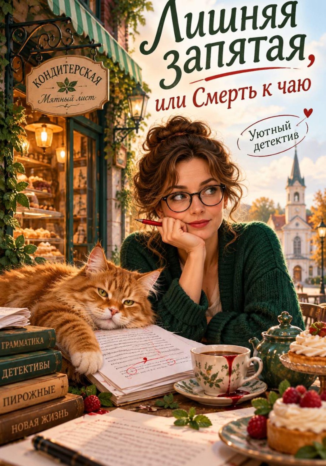 Обложка книги «Лишняя запятая или Смерть к чаю»