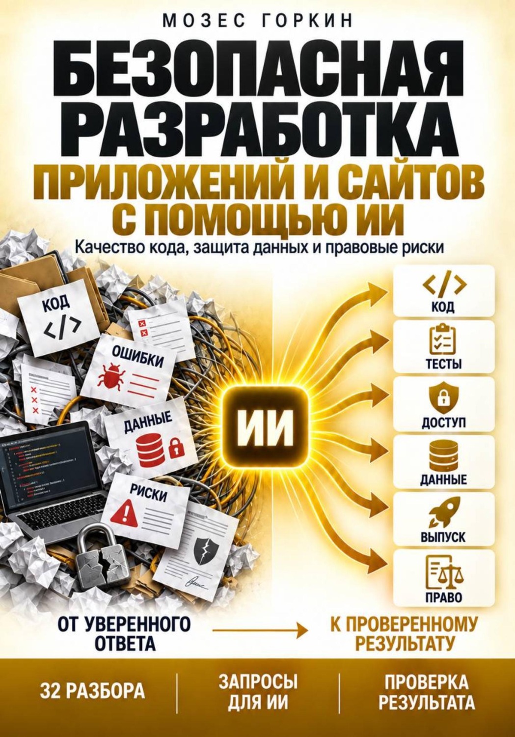 Обложка книги «Безопасная разработка приложений и сайтов с помощью ИИ»