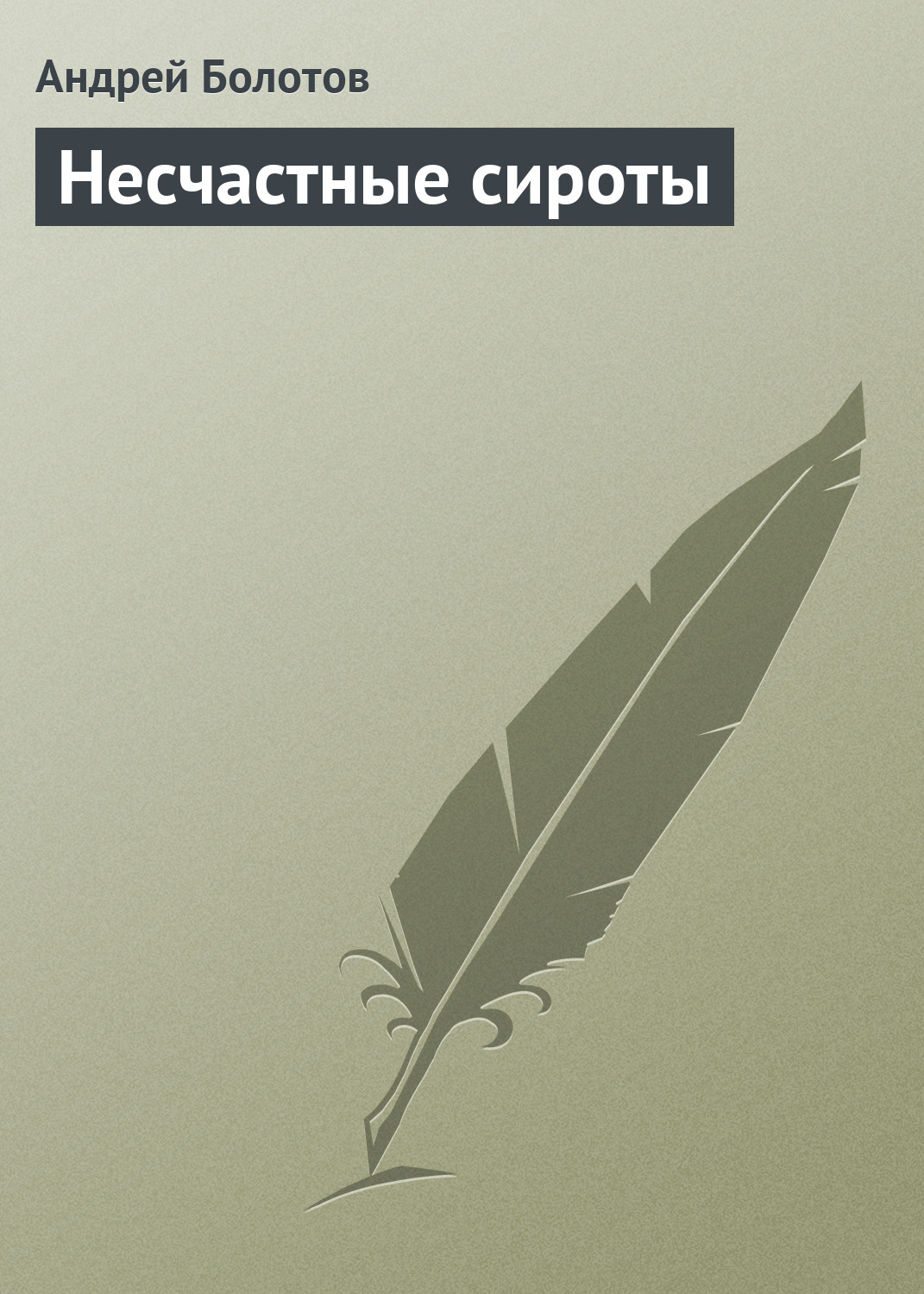 Обложка книги «Несчастные сироты»